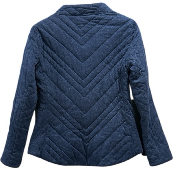 Eileen Fisher Navy Quilted Jacket - Picture 3 of 11